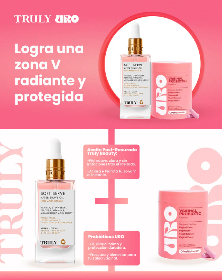 Sexy Combo: Aceite Íntimo Truly + URO Probióticos