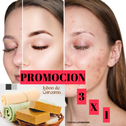 PROMOCION 3X1 JABON DE CURCUMA