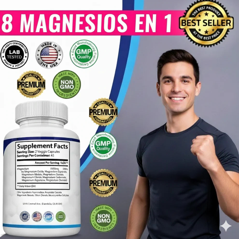 Magnesio Complex ™ l Complejo de magnesio 8 en 1